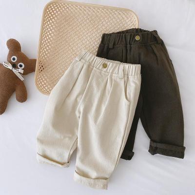 China Breathable 2021 New Spring Kids Clothes Korean Style Baby Clothing Children Casual Boy's Pants for sale