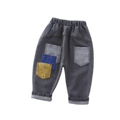 China Breathable 2021 New Spring Kids Winter Clothes Korean Baby Clothing Children Jeans Casual Jeans Pants For Boy for sale