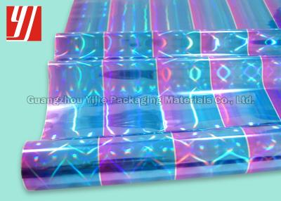 China PET Holographic Hot Stamping Foil For Bags Book Wraps Clear Labels Folders Media Covers for sale