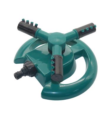 China G3/4 Male Thread Plastic Three Arm Plastic Extended Chain Rotating Lawn Sprinkler for sale