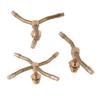 China G1/2 Metal Male Thread Brass Multiple Arms Rotating Lawn Sprinkler for sale