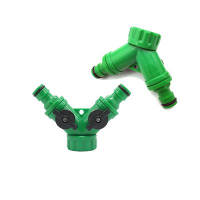 China Soft Plastic Bi-Directional Inch Hose Fittings 1/2 To 3/4 Female Thread Joint Water Separator Valve for sale