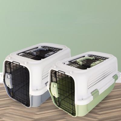 China Wholesale Dogs Joyfamily Dog Carrier Box Pet Travel Cages Bag Carriers Pet Travel Box Kennel Convenient Pet Air Box for sale