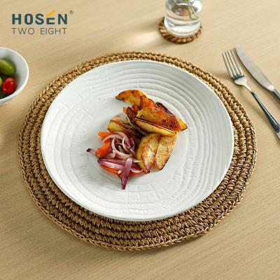 China Viable White Restaurant Hotel Tableware Set Wholesale Price Ceramic Dinnerware Sets China High Quality Dinner Sets for sale