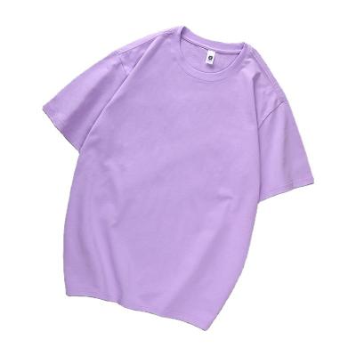 China Anti-wrinkle OEM 240g cotton woman solid empty heavy t-shirts, high quality t-shirt, t-shirt oversiz for sale