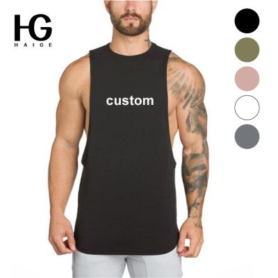 China Summer Wear Trainer Men Sleeveless Clothes QUICK DRY Custom Cotton Muscle Vest Beach Tops Mens Gym Vest Stylish Tank Tops for sale