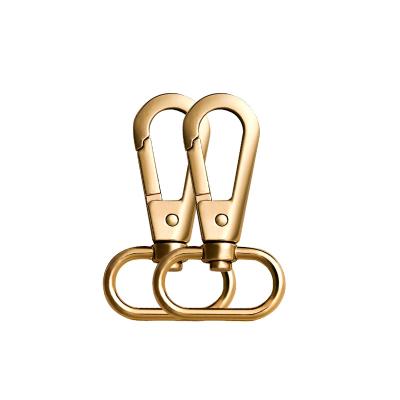 China 1 Inch Medium Flat Metal Luggage Hook Buckle Hanging Lightweight Gold Plated Stainless Steel Dog Luggage Hardware Accessories for sale