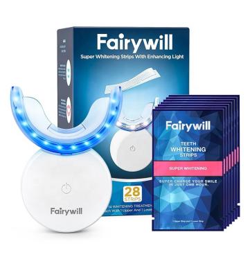 China Fairywill Fairy Will FW L6 Mini Professional Wireless Home Dental Teeth Tooth Whiten Whitening Strips Kits with LED Lamp Light en venta