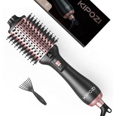 China KIPOZI KP 033 New Hair Styler Straightener Curler Curling Blow Blower and Dryer Hot Air Brush Comb with Negative Ionic Ions à venda