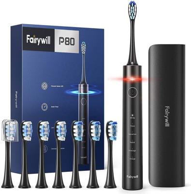 China Fairywill FW P80 Fairy Will LED USB Fast Charge Charging Brosse A Dent Electrique Tooth Brush Electric Toothbrush with Heads for sale