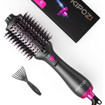 China KIPOZI KP 033 One-Step One Step 5 4 3 2 in 1 Hair Styler Straightener Curler Curling Blow Blower and Dryer Hot Air Brush Comb en venta