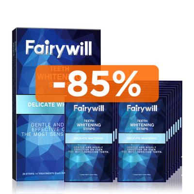 China Fairywill FW 336 6% HP 14 PCS Dental Care Products Free 7% 8% Hydrogen Peroxid White Teeth Whitening Strips Kit Comb en venta