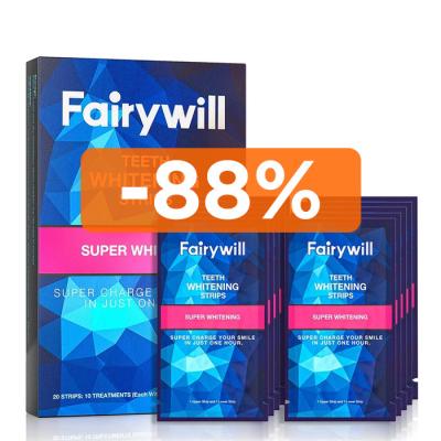 China Fairywill FW 337 8% HP 10 PCS Other Oral Hygiene Teeth Whitening Strips White-strips for sale