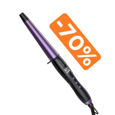 China KIPOZI KP 216B Purple and Rose Pink US Plug Ceramic Curling Iron 3/4 Inch Flat Iron Hair Straightener Straight à venda