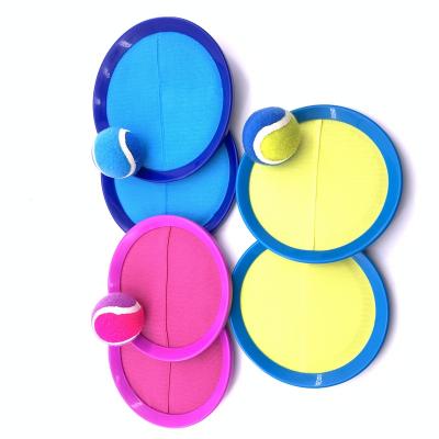 China Trianing Self-stick Disc Bubbles Kids Educational Outdoor Toys Throw and Plastic Hook Ball Set for sale