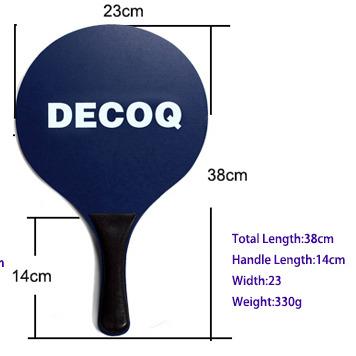 China Trianing Customized Color 19*18.5 , 24*23.5 Beach Paddle Ball Set For Sport Game for sale