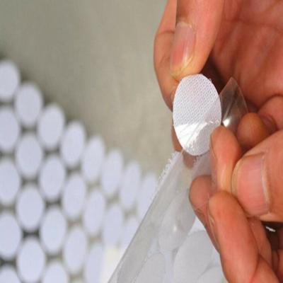 China Viable Hot Sales Hook and Loop Self Adhesive Sticky Dots and Loop Dots Customized Nylon Hot Melt for sale