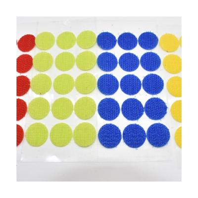 China Dots Hook Adhesive Hook And Loop Dots Reusable White Sticky Injection Die Cut Circle And Dot Loop Viable for sale