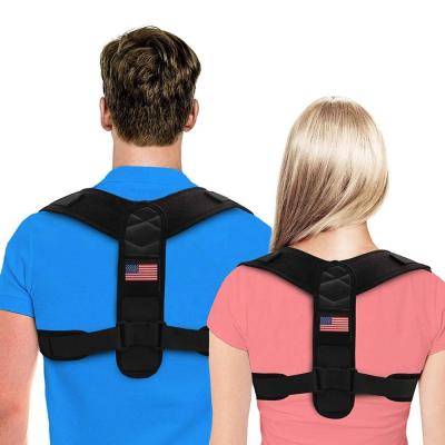 China Wholesale Adjustable Upper Back Corrector For Men Women Posture Support Corrector Straightener Shoulder Brace for sale