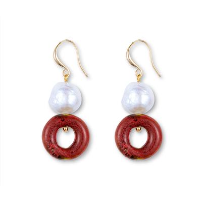 China Fashion CLASSIC ceramic popular things to sell pearl earring jewelry for party for sale