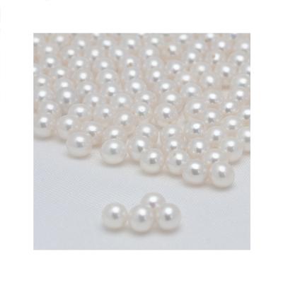 China Jewelry Making Real Cultured Natural Freshwater Pearl Wholesale Loose Around 6-7mm White For Jewelry for sale