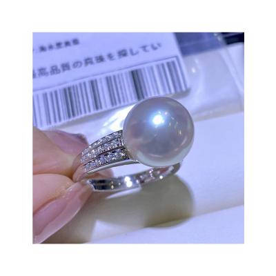 China CLASSIC Jewelry Ring Sterling Silver With Pearls Elegant Pearl 925 Silver for sale