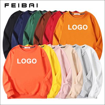 China Anti-pilling Manufacturer Oem Print Crew Neck Sweatshirt, Plain White Crewneck Sweatshirt Unisex Custom Hoodie for sale