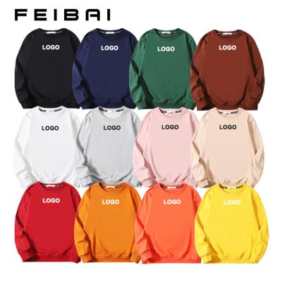 China OEM Logo Women Crewneck Simple Anti-wrinkle FEIBAI Factory ODM Custom Sweatshirt for sale