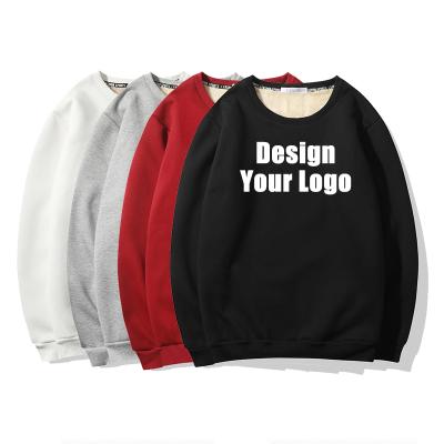 China 2021 Custom Made Anti-pilling Sweatshirt Plus Velvet Hoodies Pure Color Winter Men's Thick Hoodies Jackets for sale