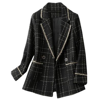 China Other wind Korean fragrant small lapel temperament style cotton simple long-sleeved coat for sale