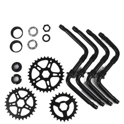 China High Quality Aluminum Alloy Crankset Bicycle Crankset Waterproof Children's Alloy Bicycle Crankset Bikes for sale