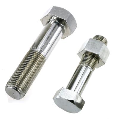 China Customized Stainless Steel ASTM F2281 Incolony 330 UNS N08830 Fasteners Bolt Nuts 931 Din 931 Bolts and Nuts for sale