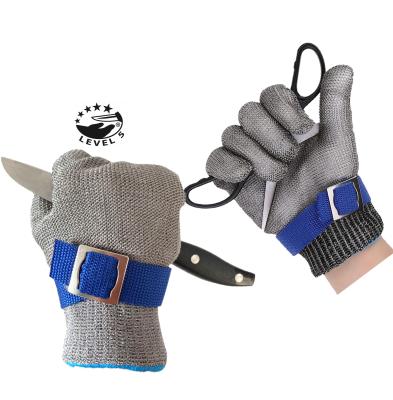 China No Rusty En388 Cutting Gloves Stainless Steel Grilling Food Glove Heavy Duty Fishing Net Gloves For Slicing Peeling Mincing Butcher for sale