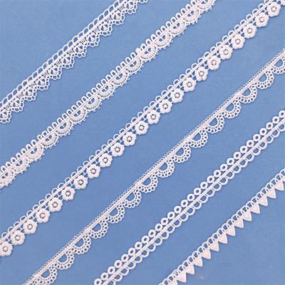 China 2022 Floral Water Soluble Guipure Lace Trim Fiber Lace Trim Border Embroidery Lace Trim Decorative Trim For Lingerie for sale