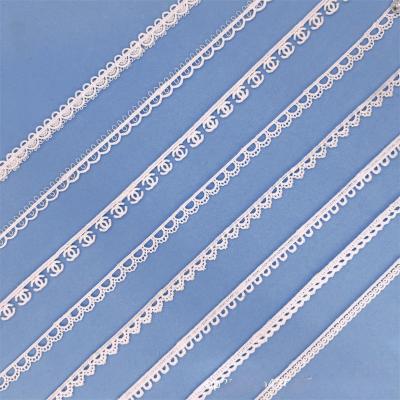 China New design workable guipure milk fiber lace trim for lingerie embroidery lace trim border water soluble decorative lace trim for dress for sale