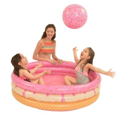 China Deeper Pool - Can be also use as Inflatable Ball Pit Jilong 57160 Donut 3 Rings Kids Water Pool Ball Mine Pool en venta