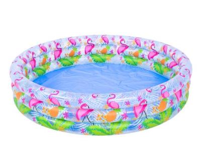 China Deeper pool - can be also use as inflatable ball pit Jilong 57158 Flamingo 3 rings pool ball mine pool for sale