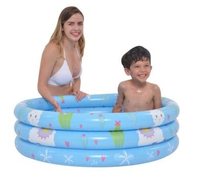 China Deeper Pool - Can Be Also Use As Ball Pit Jilong 57167 Alpaca Pink 3 Rings Inflatable Plastic Pool For Kids en venta