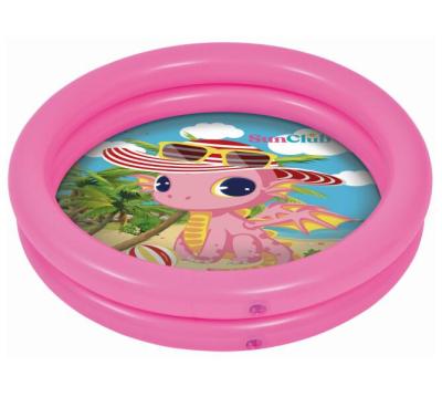 Κίνα Bright Pink and Appealing Jilong 57174 Kids Dinosaur 2 Rings Kids Inflatable Water Pool προς πώληση