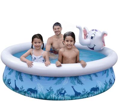 Κίνα Jilong Avenli 17821 Elephant 3D Round Mini Jet Pool Inflatable Pool For Kids 205cm x 47cm προς πώληση