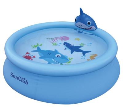 China Jilong Avenli 17822 Round Shark 3D Jet Pool Inflatable Swimming Pool Kids 190cm x 47cm for sale