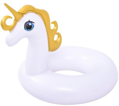 China Jilong 37588 Gold Inflatable Swimming Pool Unicorn Swim Rings For Kids for sale