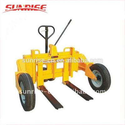 China top quality 1ton hydraulic rough terrain hand pallet truck price 100*25mm for sale