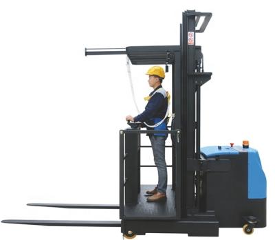 China Garment shops 1ton 4.5meter high level mobile battery electric self-propelled order picker with fork for sale