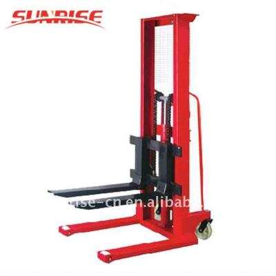 China Cty-a Manual Stacker 1000kg Hydraulic Hand Lift Stacker With CE Certificate Low Price 100x50mm for sale