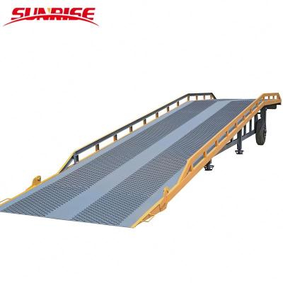 China 10 Ton Hydraulic Mobile Loading Yard Ramp Container Mobile Loading Dock Ramps For South Korea for sale