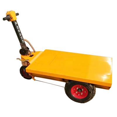 China 3 Wheel Electric Platform Truck Construction Equipment Industrial Heavy Duty Electric Pallet Truck for sale