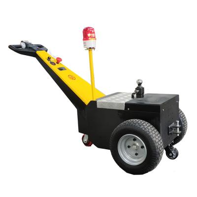 China Construction worksÂ   Low Power Mini 2 Ton Electric Tow Tug Tractor with Warning Light for Transport Goods for sale