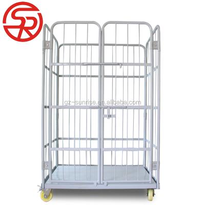 China Collapsible Collapsible Wire Security Roll Mobile Rolling Cage for sale