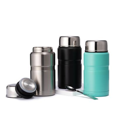 China Sustainable Double Wall Vacuum Insulated Lunch Box 750Ml Food Flask Set Food Flask Food Warmer for sale